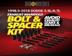 BD Diesel Exhaust Manifold Bolt/Spacer Kit 5.9L-6.7L